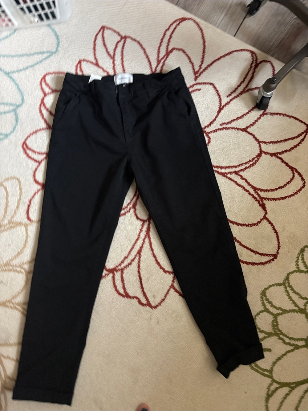 Current/Elliott Black Slim Chino Pants